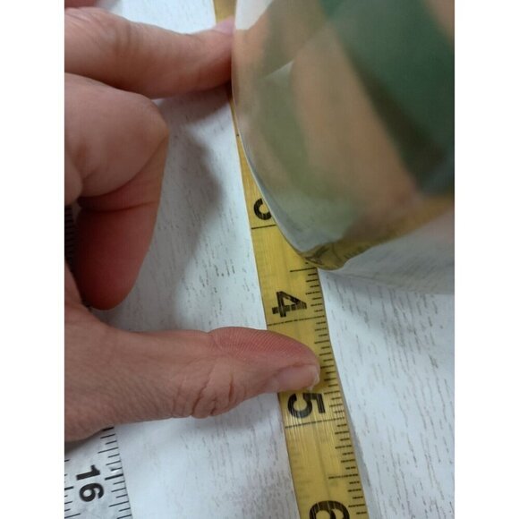 Vintage 60s Studio Art Pottery Bottle Vase Green Yellow Glazed Artisan MCM - Picture 10 of 10